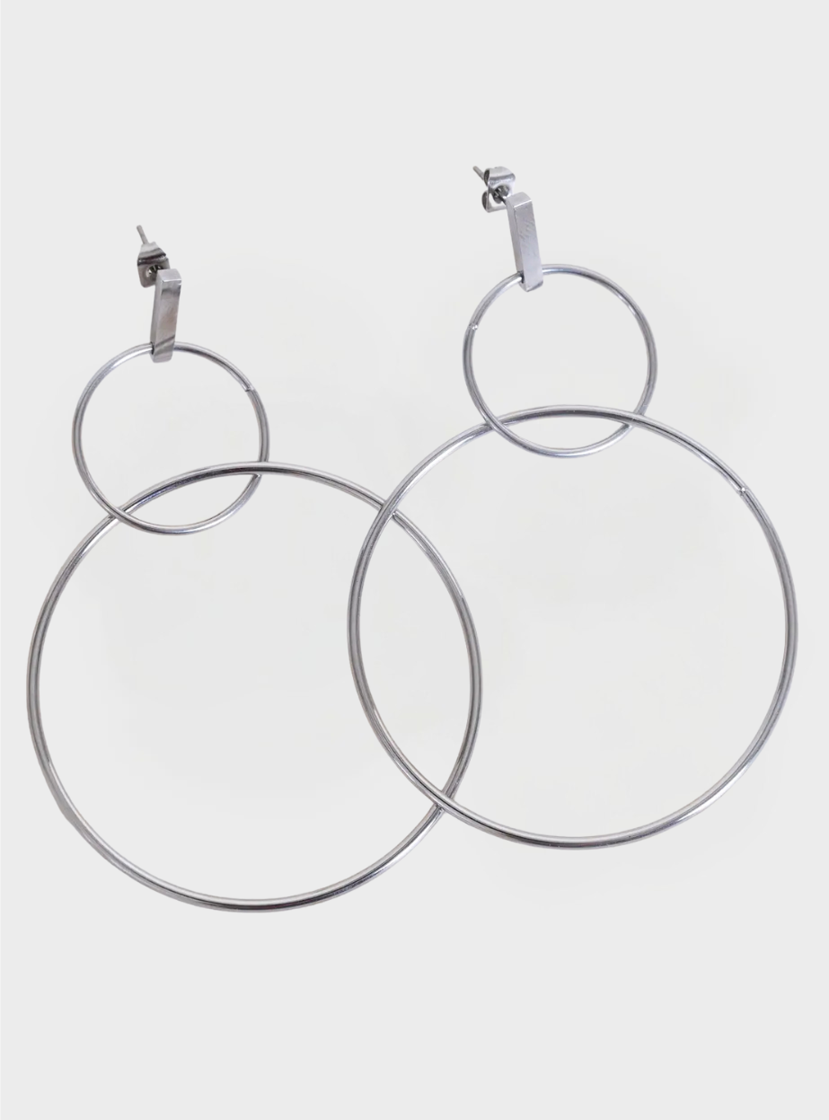 Hazel Hoops - Silver