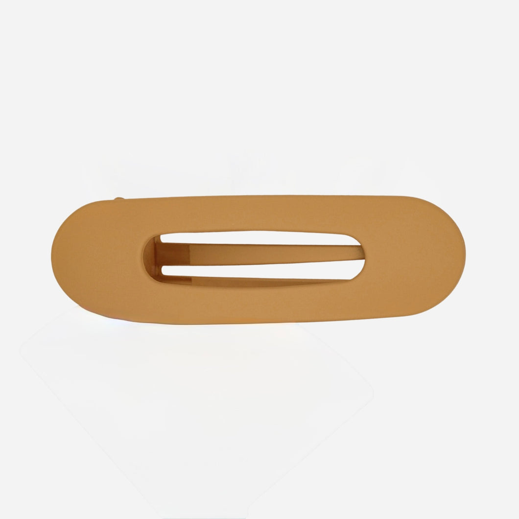 Jumbo Matte Flat Claw Clip - Mustard