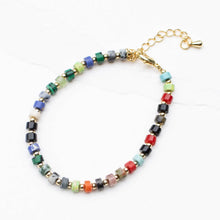 Multi-Colour Natural Stone Beaded Bracelet