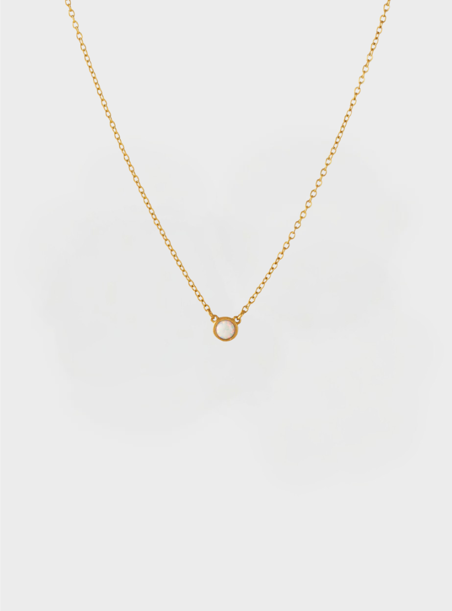 Waterproof Opal Necklace