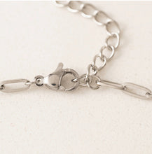 Waterproof Paperclip Chain Necklace - Silver