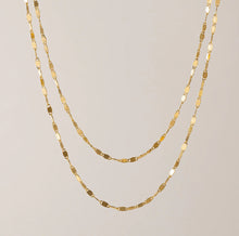 Waterproof Ray Layered Necklace - Gold