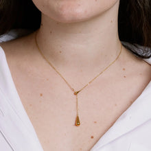 Cascade Teardrop Necklace - Gold