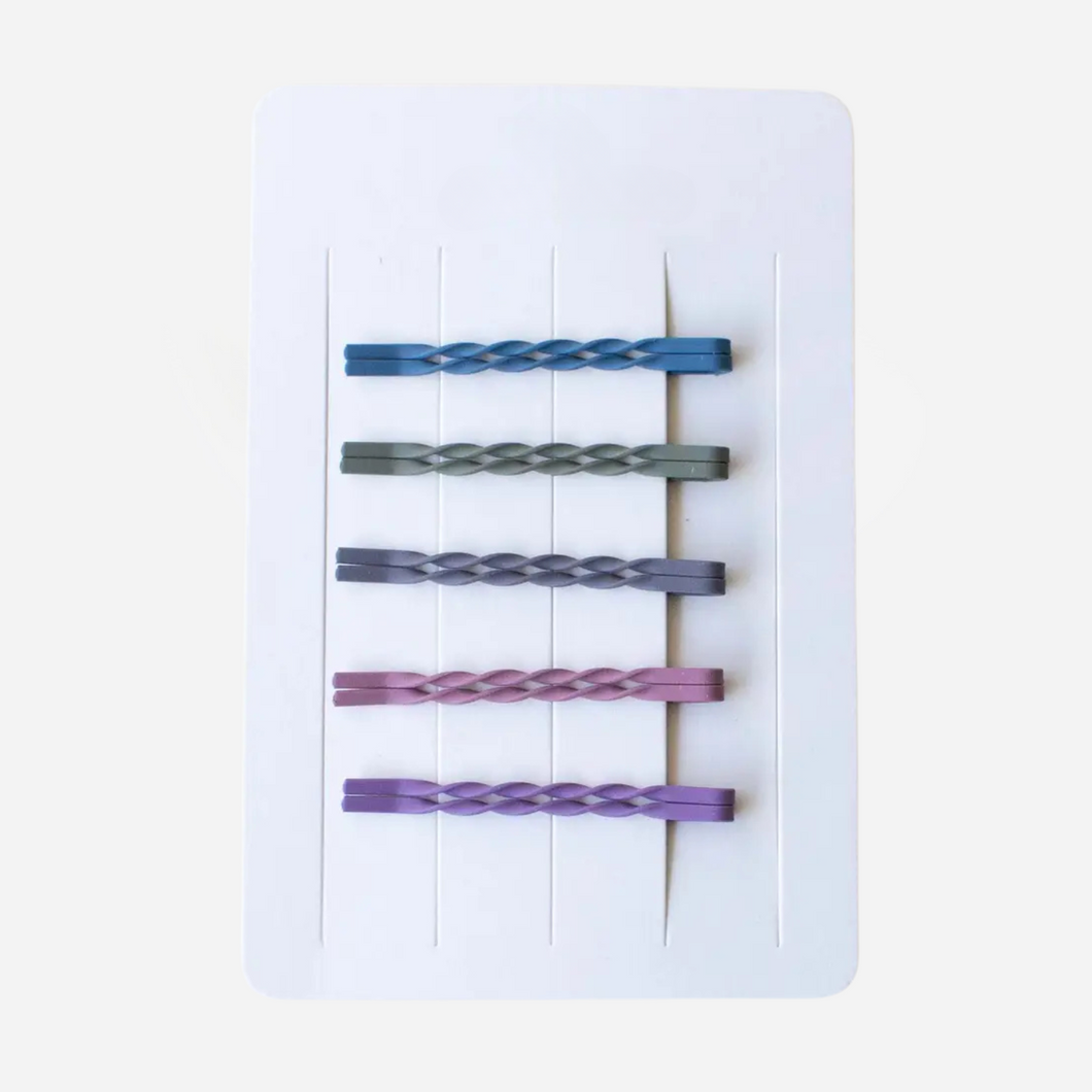 Matte Twist Bobby Pins - Set II
