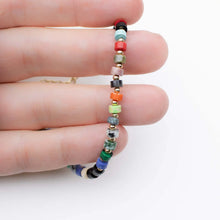 Multi-Colour Natural Stone Beaded Bracelet
