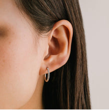 Waterproof Evie 15mm Hoop Earrings - Silver