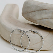Large Hoops - Silver