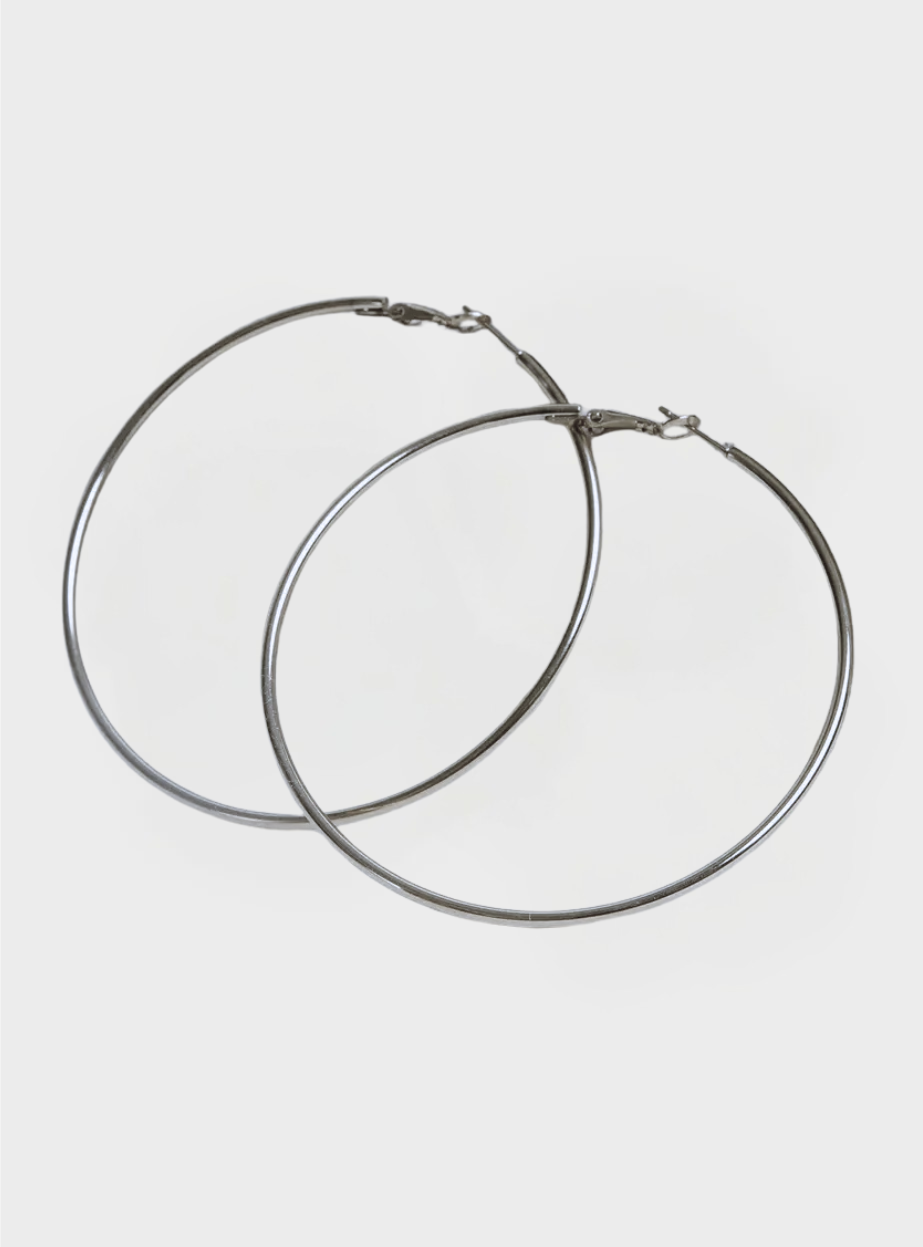 XLarge Hoops - Silver