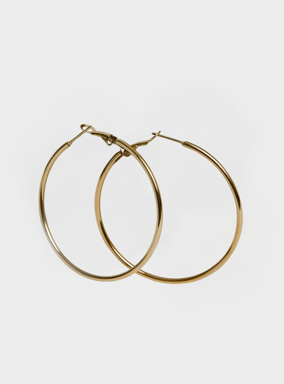 Large Hoops - Gold