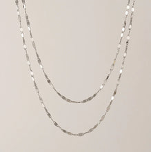 Waterproof Ray Layered Necklace - Silver