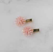 Pom Hair Clips - Set of 2 - Blush Pink