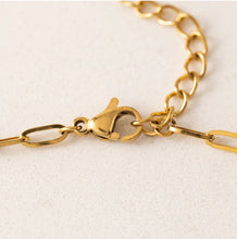 Waterproof Paperclip Chain Necklace - Gold