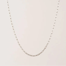 Waterproof Paperclip Chain Necklace - Silver
