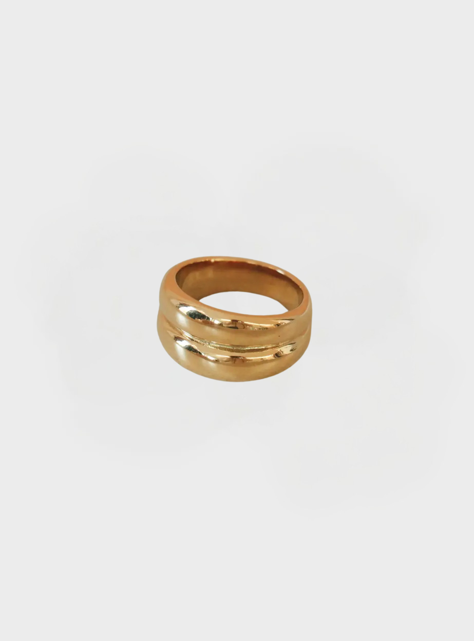 Double Bubble Ring - Gold