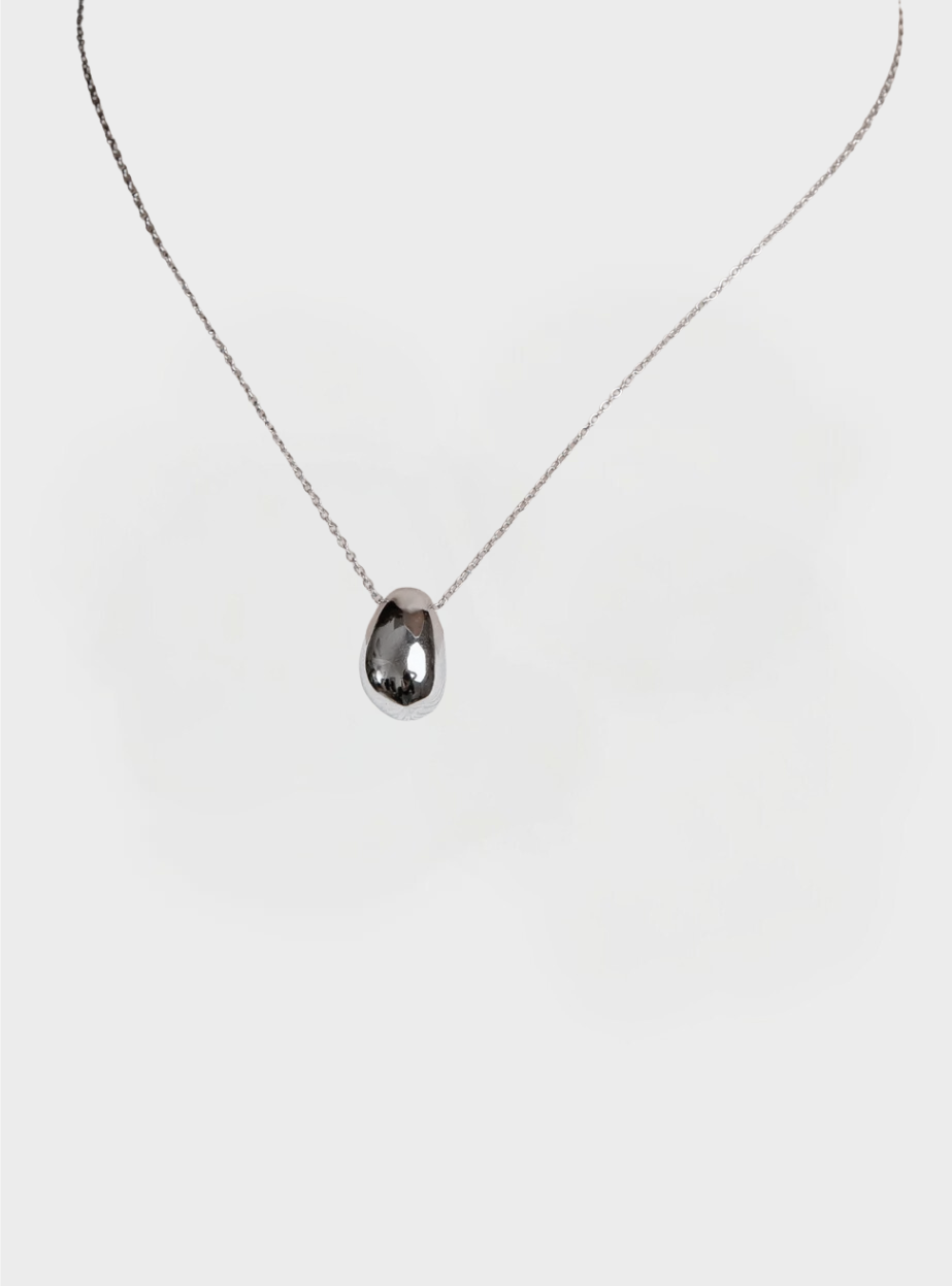Ball Drop Necklace - Silver