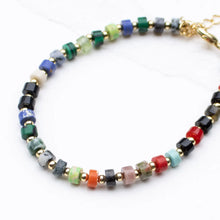 Multi-Colour Natural Stone Beaded Bracelet