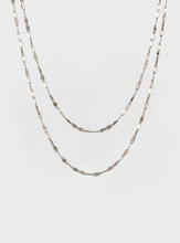 Waterproof Ray Layered Necklace - Silver