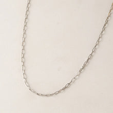 Waterproof Paperclip Chain Necklace - Silver