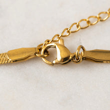Waterproof Sasha Herringbone Necklace - Gold