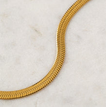 Waterproof Sasha Herringbone Necklace - Gold