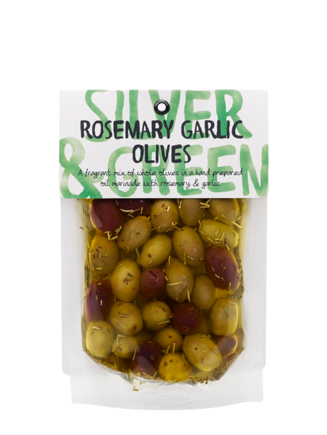 Silver & Green Rosemary Garlic Mixed Olives