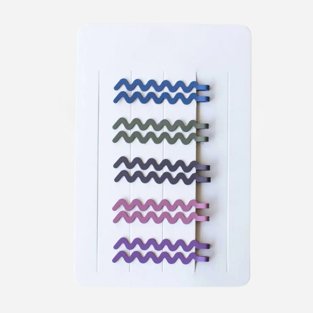 Matte Wave Bobby Pins - Set I