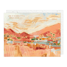 Golden Hills Card (Plantable Seed Paper Envelope)