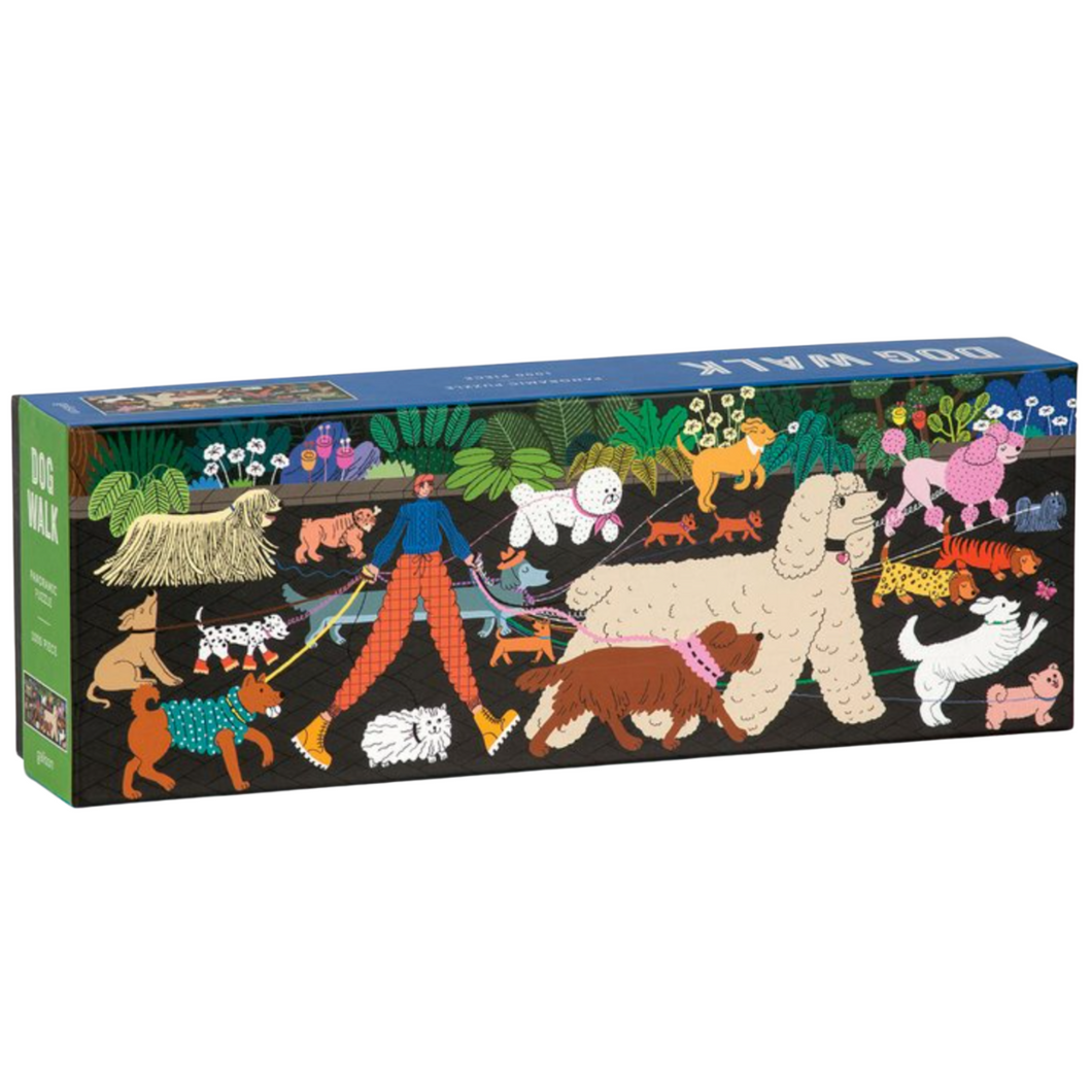 Dog Walk 1000 Piece Panoramic Puzzle