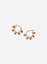 Talia Hoop Earrings - Mulberry