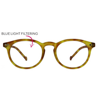 Style Fifteen Blue Light Glasses - Honey Tortoise