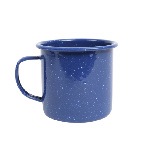 Stinson 12 oz Speckle Enamel Mug - Blue