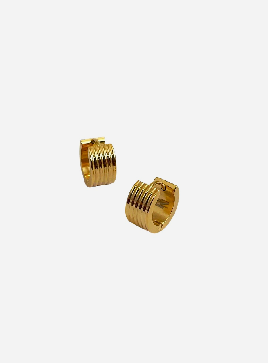 Honey Huggie Hoops - Gold