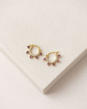 Talia Hoop Earrings - Mulberry