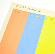 Rainbow Weekly Planner Pad