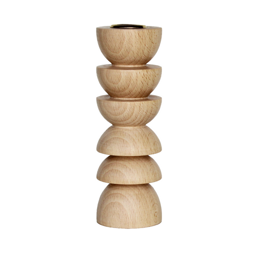 Modern Wooden Taper Candle Holder - Tall Nº 1