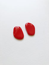 Isle Stud Earrings - Poppy Red