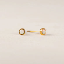 Opal Stud Earrings - Gold