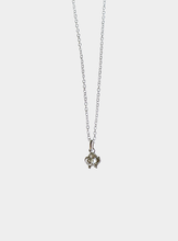 Leonora Flower and Pearl Necklace - Silver