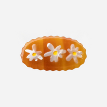 Eco-friendly Acetate Daisy Hair Clip - Caramel