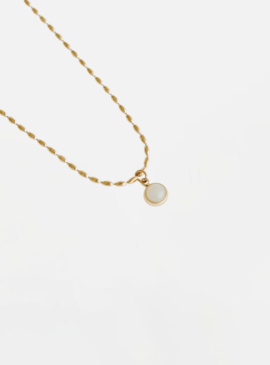 Mel Opal Necklace - Gold