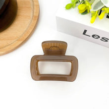 Small Square Hair Claw Clip - Assorted Colours
