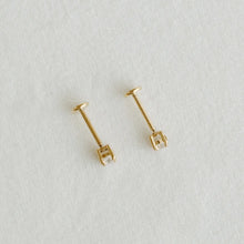 Micro Diamond Stud Earrings - Gold