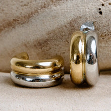 Liv Intermix Hoop Earrings - Gold/Silver