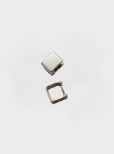 Lexie Square Huggies - Silver