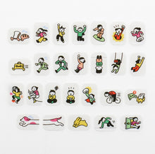 Washi Tape Sticker Roll - People Living in a Notebook - Busy