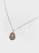 Waterdrop Pendant Necklace - Silver