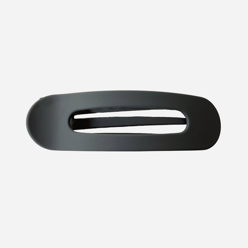 Jumbo Matte Flat Claw Clip - Charcoal Black