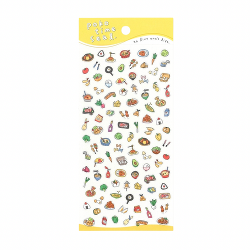 Sticker Sheet - Poko Time Seal - Gohan (Meal)