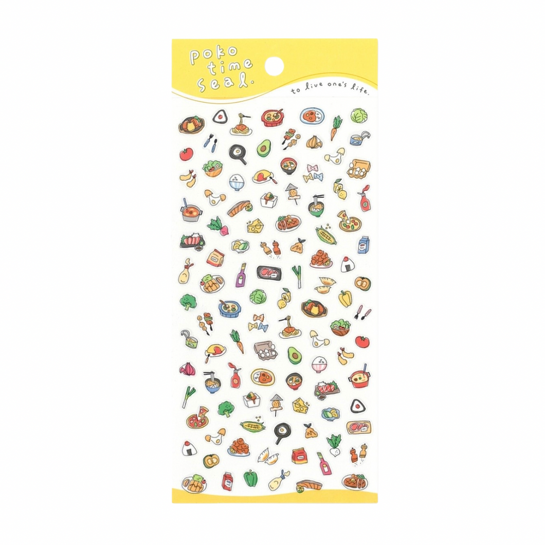 Sticker Sheet - Poko Time Seal - Gohan (Meal)