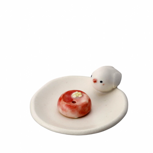 White Buntori Incense Holder